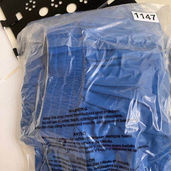 VTG Twirlerz‎ Swing Dancing Women's Blue Tiered Maxi Skirt Elastic Sz M Flowy - Picture 7 of 7